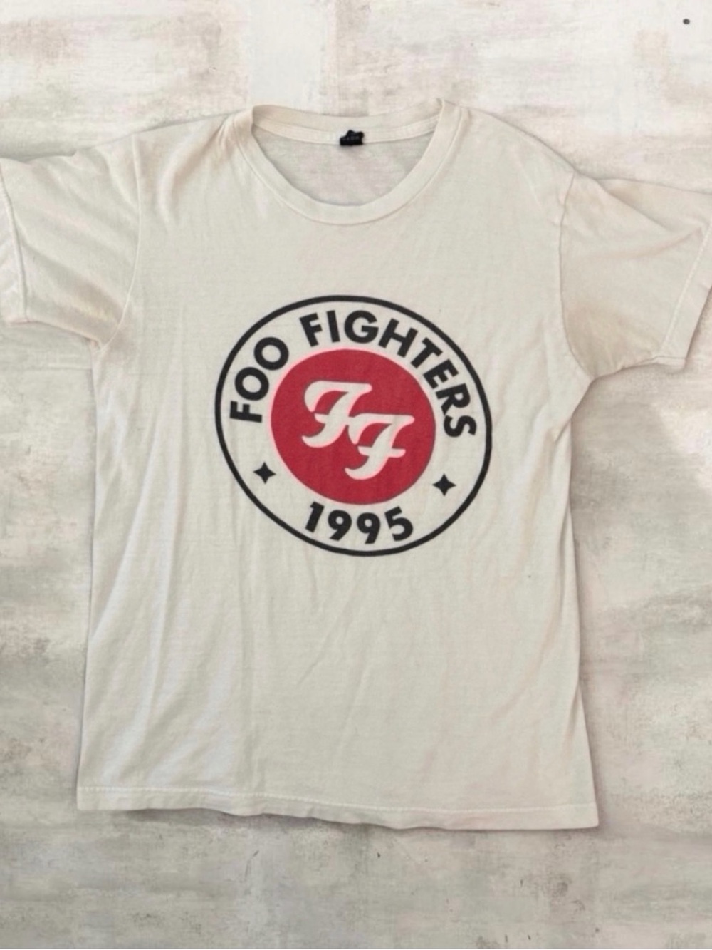 Foo Fighters White Graphic Tee - 1995 Logo